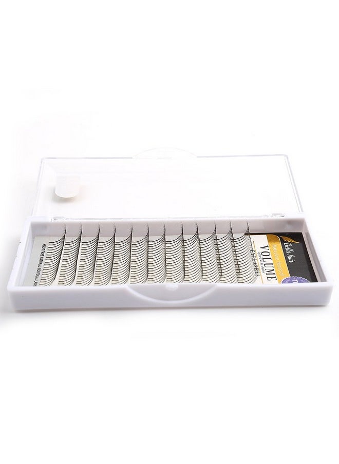 Bella Hair - 3D Russian Volume Lash Extensions Cd Curl Premade Volume Lash Fan 101214Mm Thickness 0.07Mm Individual Cluster (D Curl X 14Mm) - Image 1