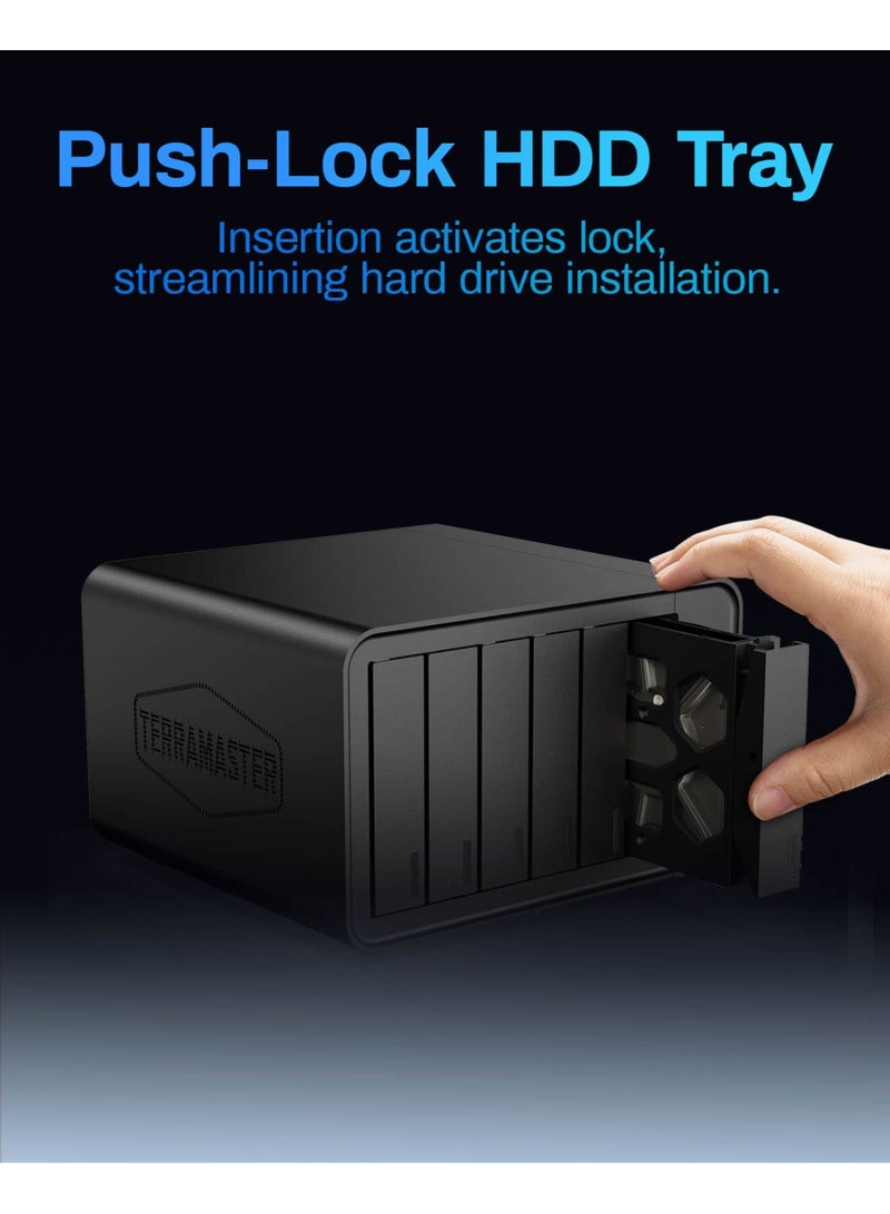 TERRAMASTER TERRAMASTER F6-424 Max NAS Storage - 6Bay Core i5 1235U 10-Cores 12-Threads, 8GB DDR5 RAM, Dual 10GbE Ports, Network Attached Storage Peak Performance for Business (Diskless) - Image 2