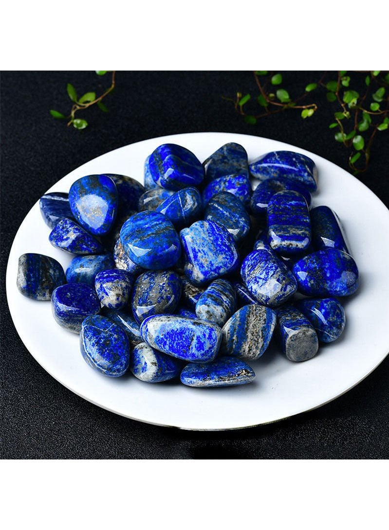 احجار لازورد طبيعية مصقولة 100 جرام 3-5 احجار مقاس 2-3سم - Image 2
