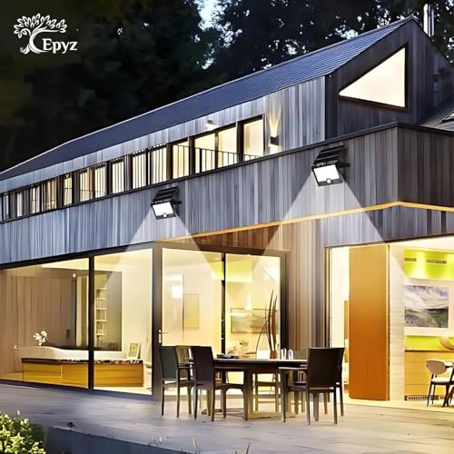 Epyz 20Watt Solar Flood Light Outdoor Waterproof with USB Type-C Charging Cable for Home Garden Wall Compound Entrance Automatic LED Lamp [ Pack of 1, White Light ] [ 2000mAh, 85LED ] - Image 2
