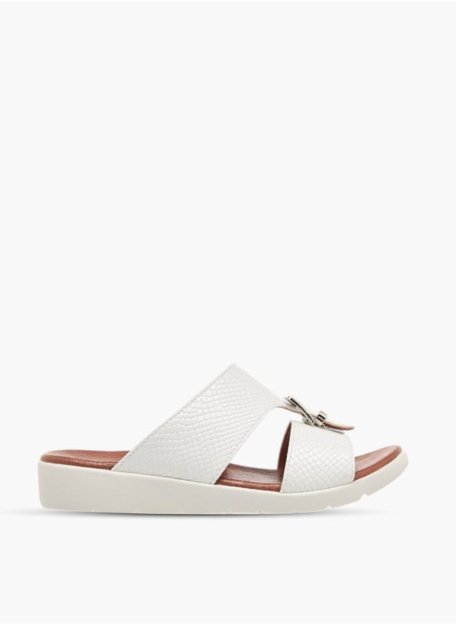 LBL by Shoexpress - Boys Animal Textured Slip-On Arabic Sandals with Buckle Accent - Image 1