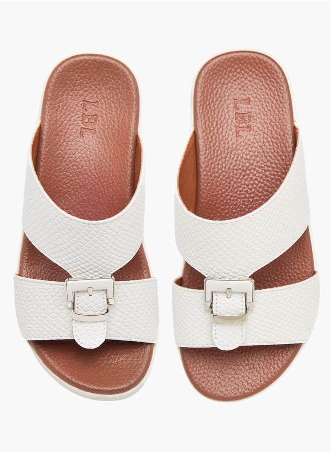 LBL by Shoexpress - Boys Animal Textured Slip-On Arabic Sandals with Buckle Accent - Image 1