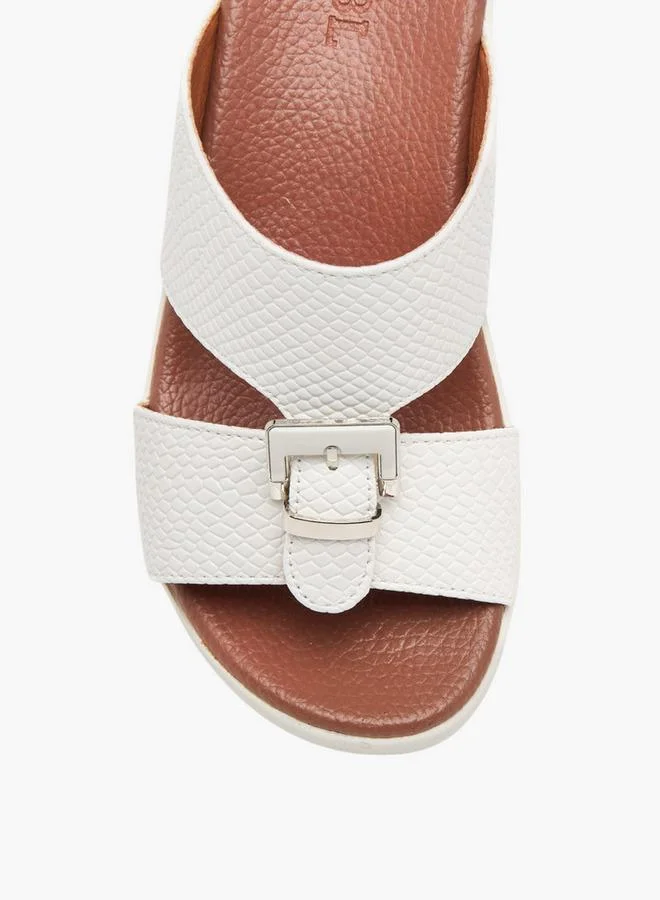 LBL by Shoexpress Boys Animal Textured Slip-On Arabic Sandals with Buckle Accent Ramadan Collection