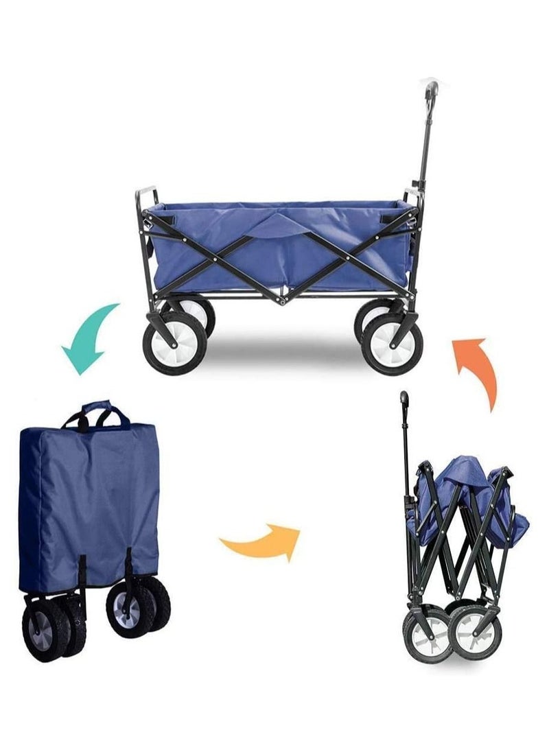Cool Baby Collapsible Folding Outdoor Utility Wagon-Dark blue  - Image 2