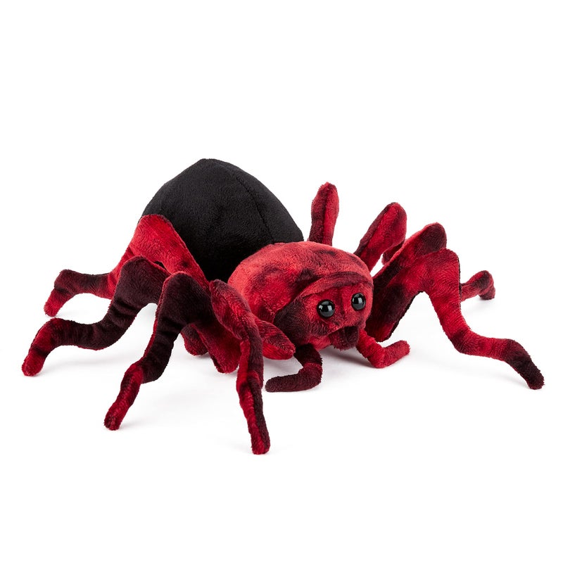 Zappi Co Plush Children's Stuffed Soft Cuddly Plush Toy-Part of Safari Animals Collection, Perfect for Kids (22cm Depth)(Spider) - Image 1