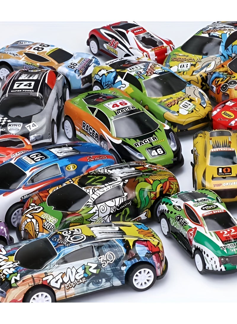8-Piece Alloy Racing Pull-Back Car Toy Set – Off-Road & City Racing Vehicles for Kids.  - Image 1