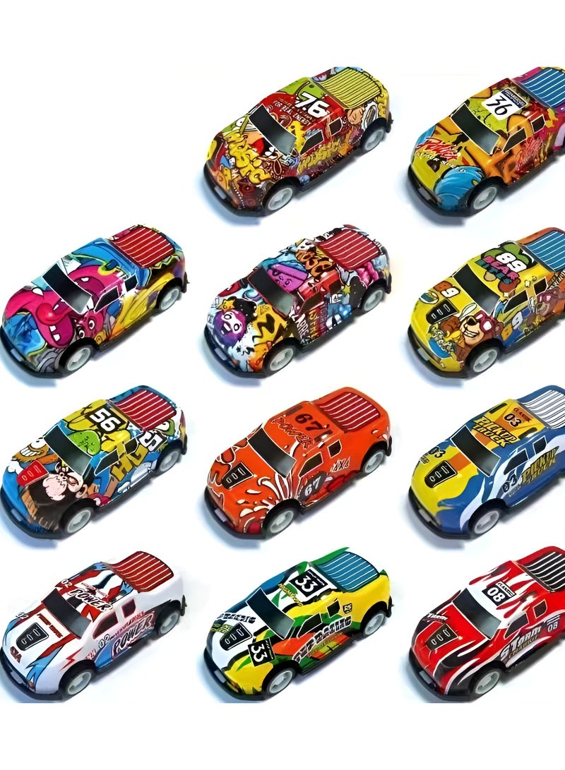 8-Piece Alloy Racing Pull-Back Car Toy Set – Off-Road & City Racing Vehicles for Kids.  - Image 2