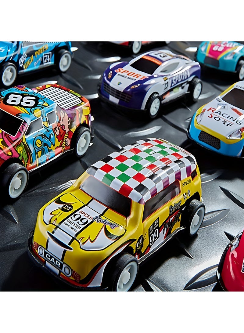 8-Piece Alloy Racing Pull-Back Car Toy Set – Off-Road & City Racing Vehicles for Kids.  - Image 4