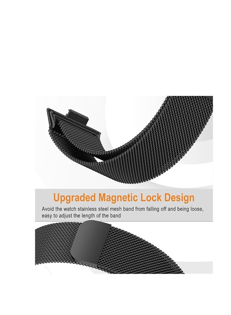 Bracelet Compatible with Huawei Watch Fit 3, Stainless Steel Metal Watch Strap, Breathable Waterproof Adjustable Replacement Strap, Magnetic Mesh Strap for Huawei Watch Fit 3 - Image 2