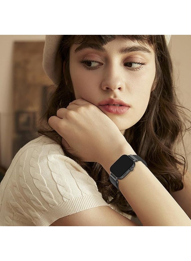 Bracelet Compatible with Huawei Watch Fit 3, Stainless Steel Metal Watch Strap, Breathable Waterproof Adjustable Replacement Strap, Magnetic Mesh Strap for Huawei Watch Fit 3 - Image 3