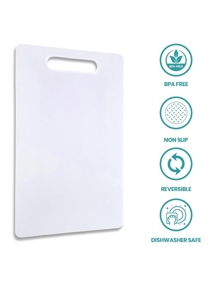 Sweet Home Plastic Cutting Board - Large Polypropylene Cutting Board with Handle, Easy to Wash and Clean, Durable and Professional. - Image 3