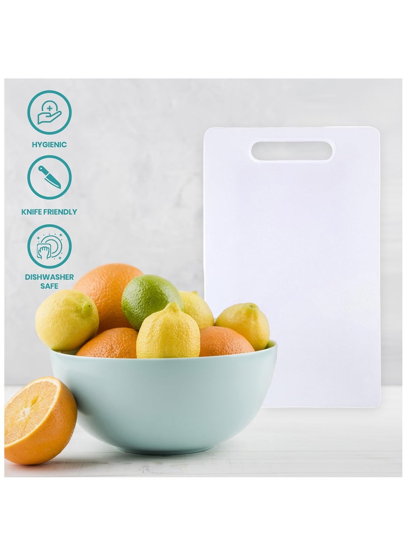 Sweet Home Plastic Cutting Board - Large Polypropylene Cutting Board with Handle, Easy to Wash and Clean, Durable and Professional. - Image 4