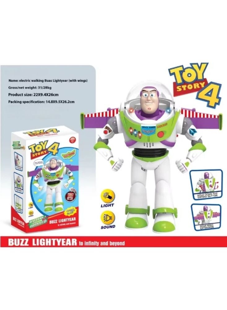 بريميم لعبة باز لايت يير الإلكترونية المتحركة من فيلم حكاية لعبة 4 - لعبة حارس الفضاء المزودة بإضاءة وصوت - Image 4