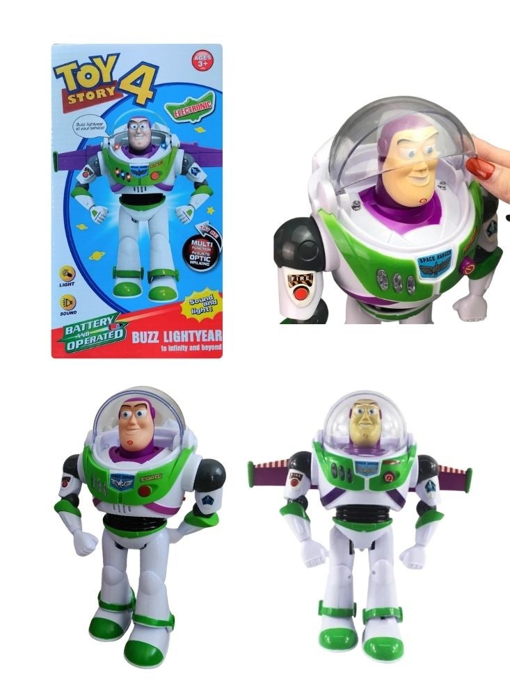 بريميم لعبة باز لايت يير الإلكترونية المتحركة من فيلم حكاية لعبة 4 - لعبة حارس الفضاء المزودة بإضاءة وصوت - Image 1