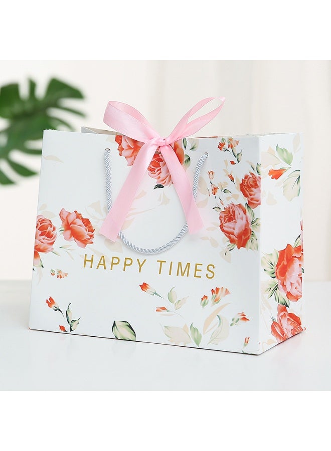 NIBEMINENT 10-Piece 36*12*25cm Color Gift Bag with Handle, Oil Painting Gift Paper Bags Medium Size Small Gift Bags Birthday Craft Paper Gift Bags for Presents,Birthdays, Mother's Day,Weddings, Party  - Image 2
