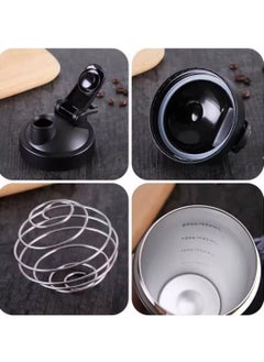 Spall Drink Shaker Bottle Sport Stainless Steel Shake Bottle Protein Shaker Water Bottle  - Image 2