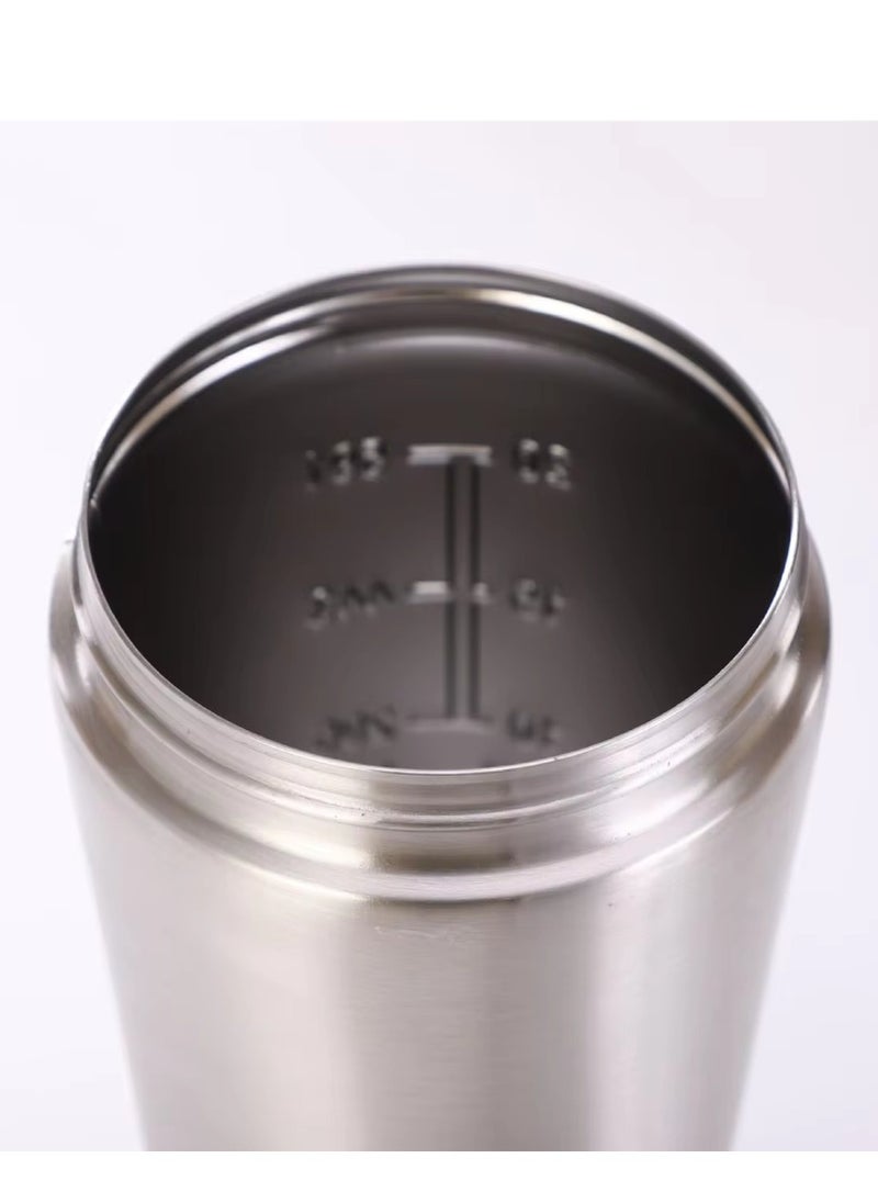 Spall Drink Shaker Bottle Sport Stainless Steel Shake Bottle Protein Shaker Water Bottle  - Image 3