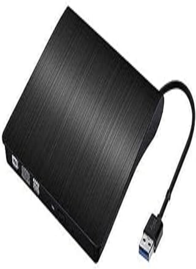 Generic USB 3.0 Portable External DVD Drive for Windows/Linux/OS/Apple/Mac (Black) 