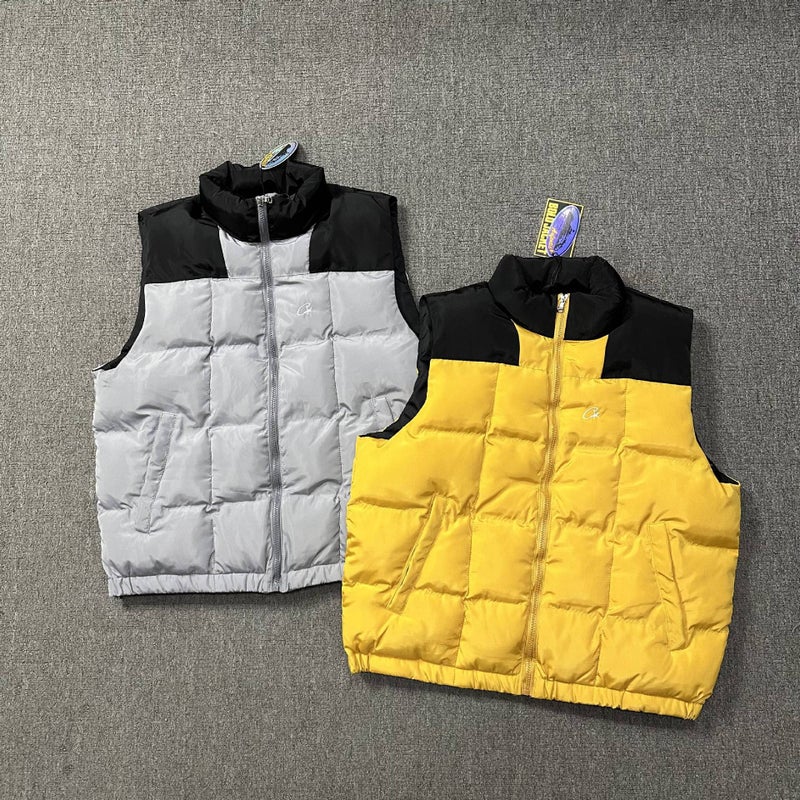 Trade Corteiz Classic Series Hip-Hop Island Logo Printing Men'S And Women'S Casual Quilted Vest - Image 2
