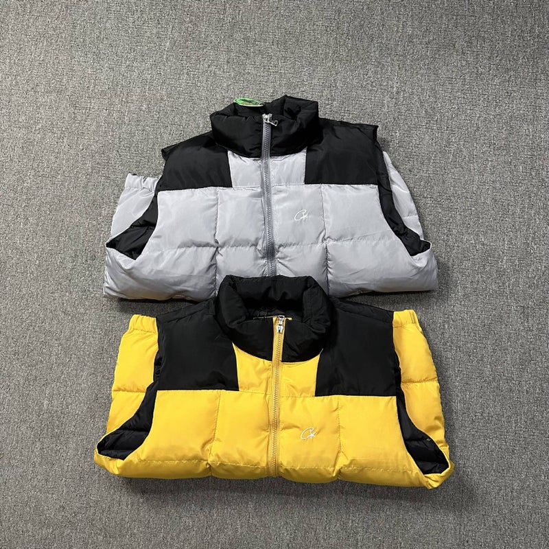 Trade Corteiz Classic Series Hip-Hop Island Logo Printing Men'S And Women'S Casual Quilted Vest - Image 3