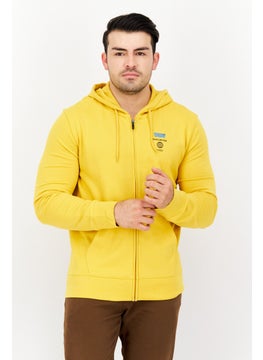 Levi's Men Hooded Brand Logo Sweatshirt, Yellow  - Image 1