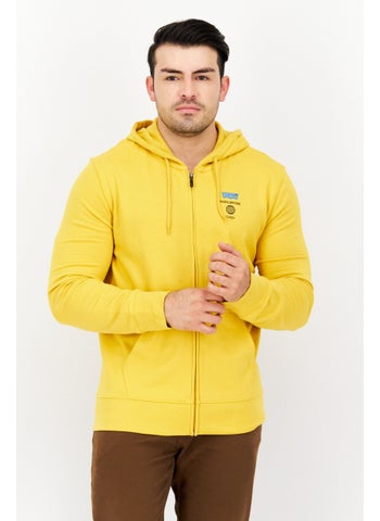 Men Hooded Brand Logo Sweatshirt, Yellow - pzsku/Z89F44E1FAAF11158B37DZ/45/1746451949/7b086523-714f-4482-a025-9f020cc506ea