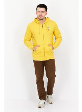 Levi's Men Hooded Brand Logo Sweatshirt, Yellow  - Image 2