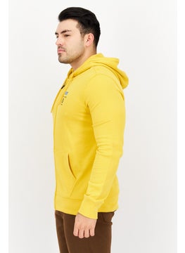 Levi's Men Hooded Brand Logo Sweatshirt, Yellow  - Image 3