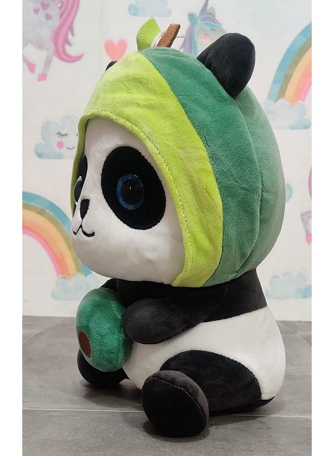 FUN4YOU Avocado Panda Soft Toy | Valentine Day Gift for Him & Her | 30 cm - Cute Stuffed Animal for Kids - Adorable Plush Toy for Boys & Girls - Ideal Gift for Birthdays - Image 3