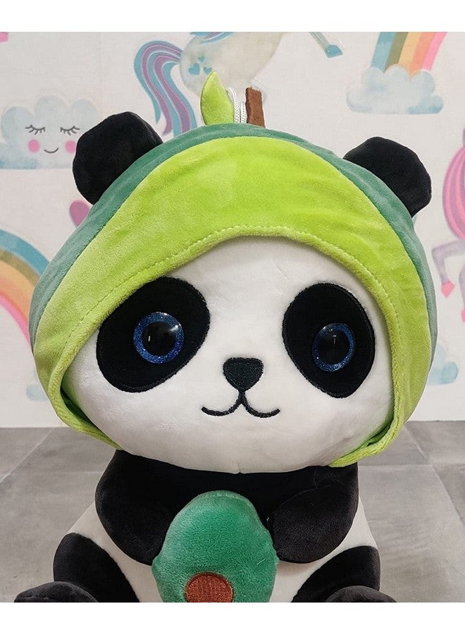 FUN4YOU Avocado Panda Soft Toy | Valentine Day Gift for Him & Her | 30 cm - Cute Stuffed Animal for Kids - Adorable Plush Toy for Boys & Girls - Ideal Gift for Birthdays - Image 4