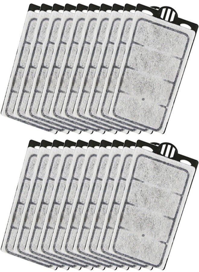 Moonorange 20 Pack Auqarium Filter Replacement Plates, Turtle Tank Filter Cartridges, Suitable for 3.5W 280L/H Low-Water Filter - Image 1