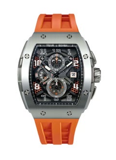 TSAR BOMBA Men's Elemental Series-Quartz Orange Rubber Watch TB8211Q-02 - 46mm  - Image 1
