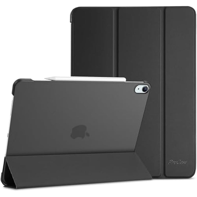 for iPad Air 13 Inch Case M3 2025/M2 2024, Slim Smart Cover iPad 13 Air M3 M2 Case with Translucent Hard Shell Back, Supports Touch ID, Auto Wake/Sleep -Black - Image 1