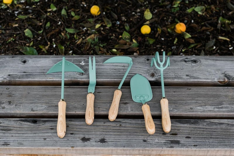 Barebones Spade Hand Trowel - Gardening Hand Tools - Stainless Steel Spade Shovel - Premium Quality Garden Spade - Japanese Garden Tool - Multipurpose Tool (Ash/Mint) - Image 5