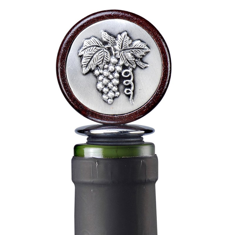 Prodyne Grapes Pewter Medallion Stopper - Image 5