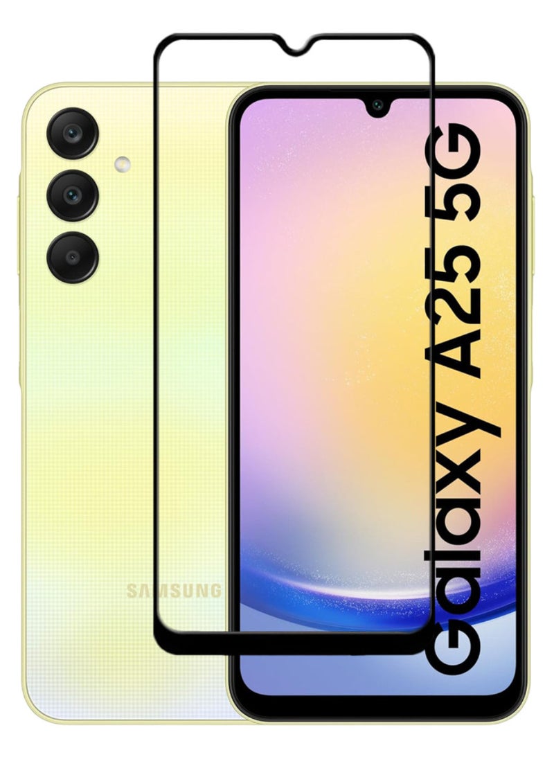 ACLIX Antistatic ESD Dustproof Premium Quality High Definition Tempered Glass Screen Protector Designed For Samsung Galaxy A25 - Image 1