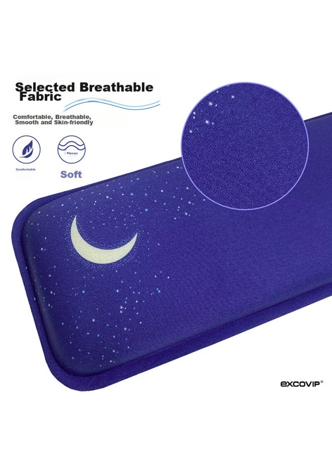 Exco Xingqing Keyboard Handrest, Mouse Pad Wrist Support, Keyboard Wrist Pad, Palm Rest, Memory Foam, Laptop Office Cute Cartoon Gaming Hand Pillow Pad 9332 - Image 4