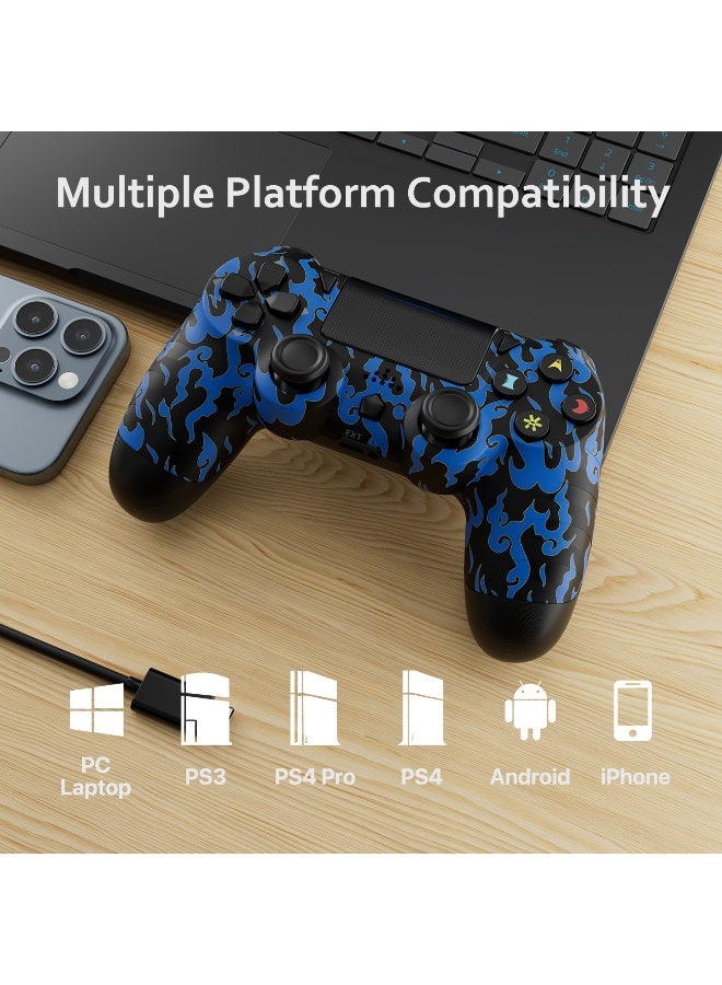 Controller for PS4, Wireless Controller Compatible with Ps4/3/PS3/PS4/Android/PC/iOS, PS4 Joystick with Touch Panel, Six Axis Gyroscope - Image 5