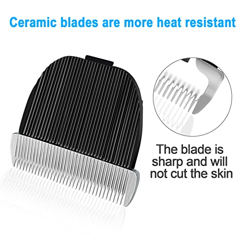 DODAER 2 Pack Replacement Blade Compatible with oneisall Low Noise Dog Clippers, Made of Ceramic Blade & Stainless Steel Blade - Image 5