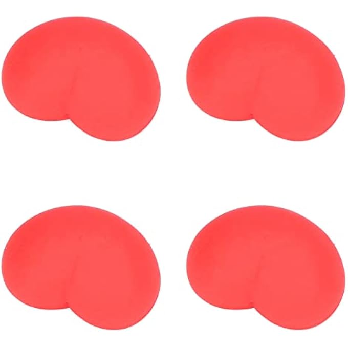 POENVFPO Heart Stress Toy, 7.3x 5.3cm, Applicability, Elastic Soft Simulation Rubber Red Heart Shape Decompression Ball Toy Kids Adults Stress Toy, 12 Pcs - Image 1