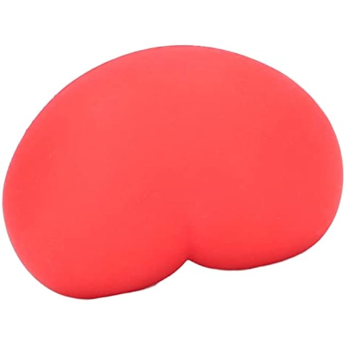 POENVFPO Heart Stress Toy, 7.3x 5.3cm, Applicability, Elastic Soft Simulation Rubber Red Heart Shape Decompression Ball Toy Kids Adults Stress Toy, 12 Pcs - Image 2