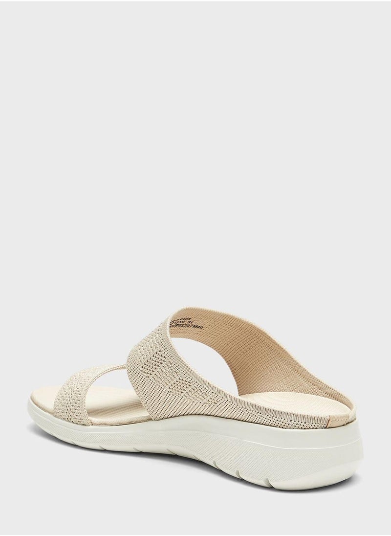 shoexpress Double Strap Wedge Sandals - Image 2