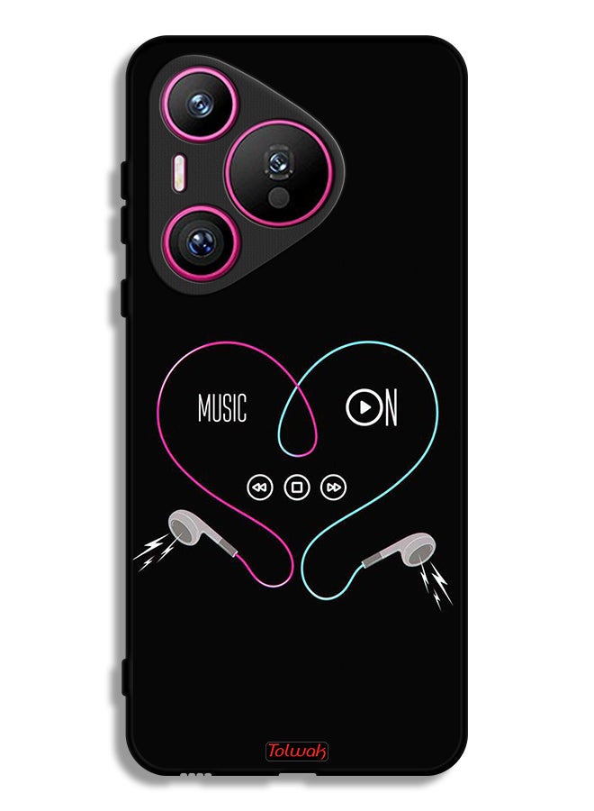Tolwak Huawei Pura 70 Protective Case Cover Music On - Image 1