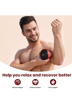 JAJEEK Smart Dynamic Cupping Therapy Set, 4-in-1 Cellulite Massager & Vacuum Therapy Machine, Gua Sha Massager Tool with 12 Temperature & Suction Levels, Red – Effective Cellulite Remover, Body Shaping & Relaxation  - Image 5