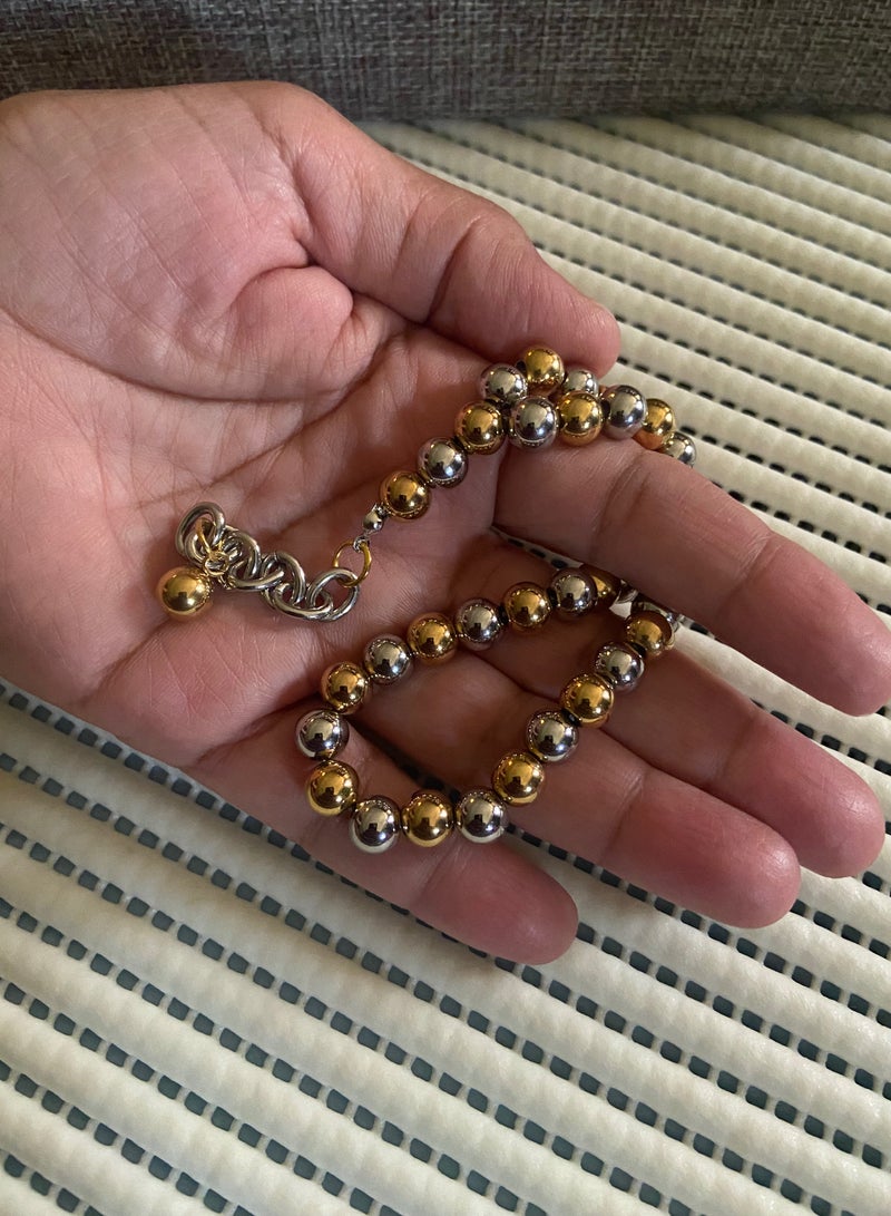 High Quality Stainless Steel Prayer Beads For Men 35 Beads Size 8mm - Image 3