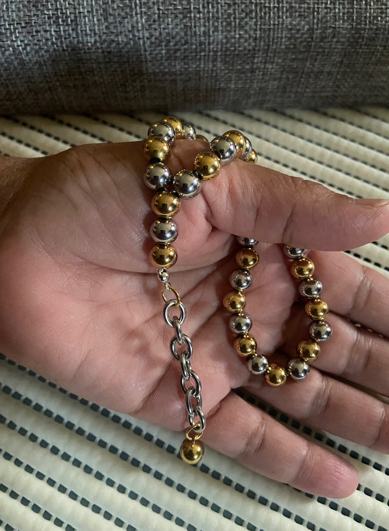 High Quality Stainless Steel Prayer Beads For Men 35 Beads Size 8mm - Image 2