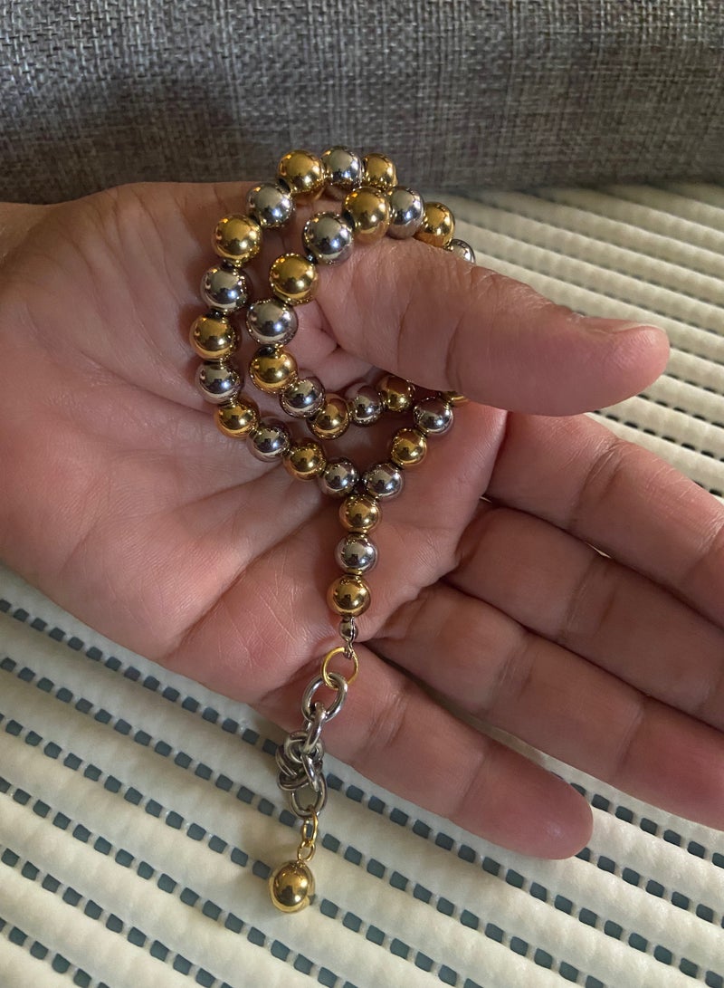High Quality Stainless Steel Prayer Beads For Men 35 Beads Size 8mm - Image 5
