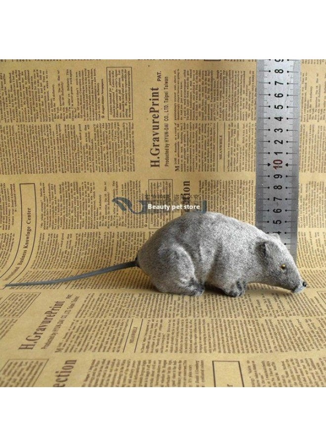 Medium Simulation Mouse Halloween Trick Man Spoofs Simulation Mouse Model Trick Toys Scary Scary Props-Color:White