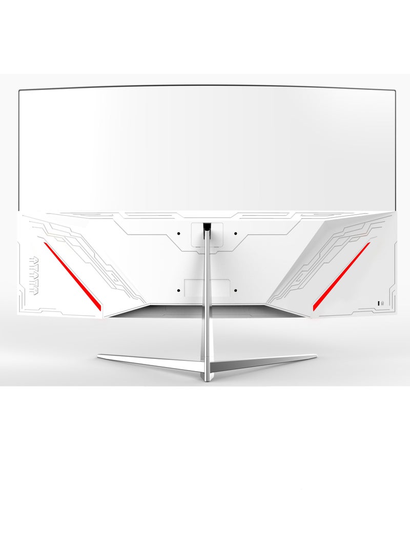 JN 32-inch Gaming Curved Monitor Full HD 1920x1080 Monitor, with 165Hz Refresh Rate and Eye-Care, AMD Freesync,1500R  (White) - Image 3