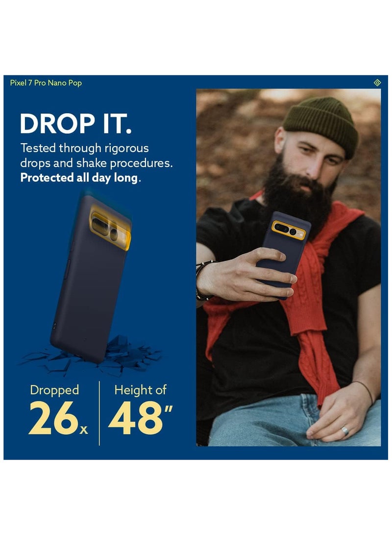 كيسولوجي جراب نانو بوب لموبايل جوجل بيكسل 7 برو من كيسولوجي، بلوبيري نيفي، البولي يوريثين الحراري، أحمر، حافظة بسيطة - Image 5